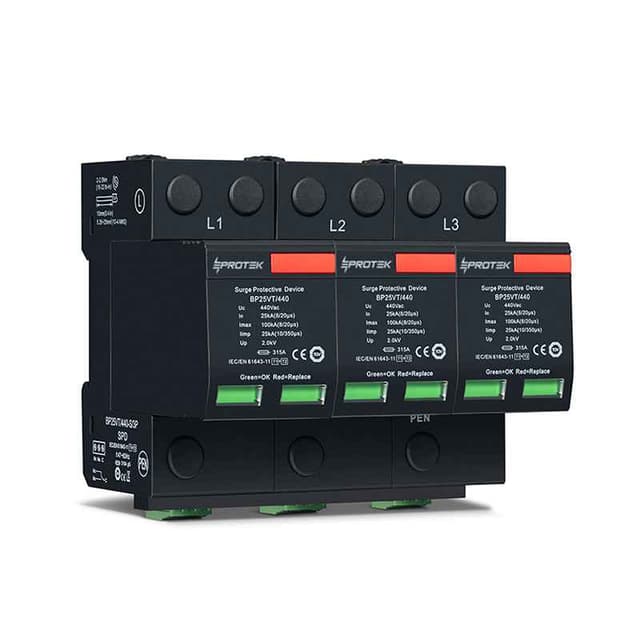 T1+T2 Iimp 25kA Imax 100kA - EP1-25VT Series 