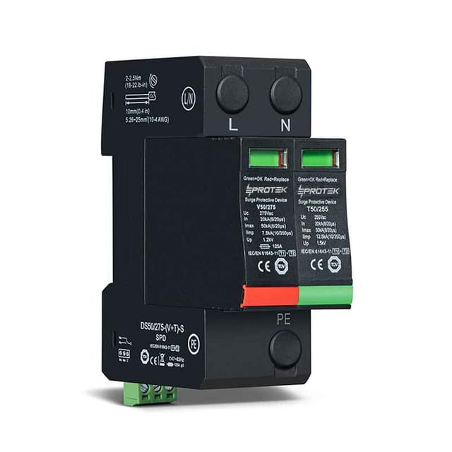 T1+T2 Iimp 7.5kA Imax 50kA - EP2-50 Series